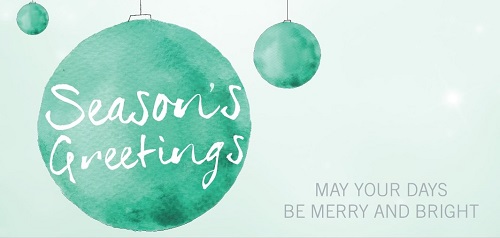Seasons greetings Skin Renewal newsletter